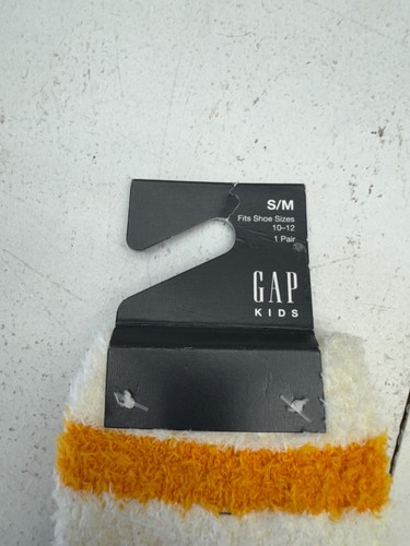 Gap Kids White Multicolor Striped Fuzzy Socks Size S/M 10-12 - Picture 3 of 4