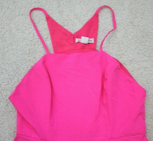 Pink Dress Woman Medium Spaghetti Straps Polyester Loveriche Lined Polyester XX1 - Picture 3 of 7