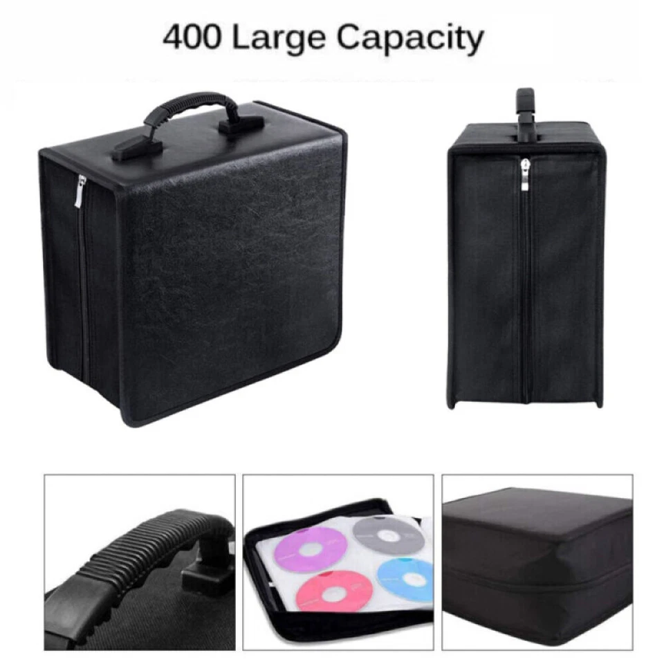 400 Disc CD DVD Case Wallet Storage Holder Booklet Album Folder Bag Box Sleeves - Image 2 of 4