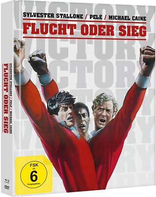 Flucht oder Sieg (1981)[Blu-ray & DVD Mediabook/Neu/OVP] Michael Caine, Sylveste