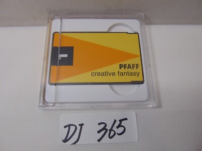 PFAFF 7560 Creative Fantasy Embroidery Card Used  # 1