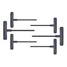 EKLIND 64606 Power-T Handle Hex Key Wrench Set Metric 6PCS MM 2-6 6 Inch Shaft