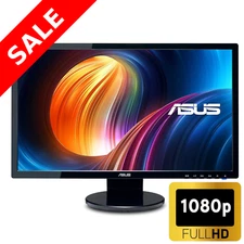 DELL SAMSUNG LG HP BenQ ASUS 22" 23" 24" FHD LCD Widescreen PC Monitor w/Cable