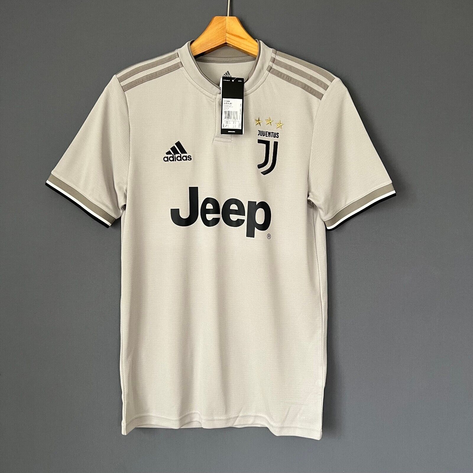 Cristiano Ronaldo Juventus 2018 2019 DEBUT UEFA Jersey Camiseta Shirt S  SKU# CF3489