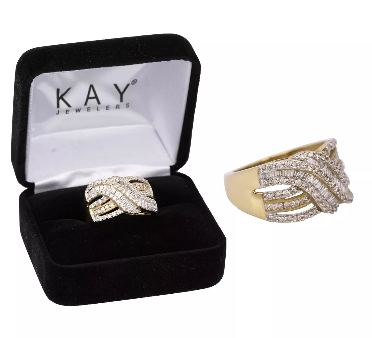 Kay jewelers best sale baguette