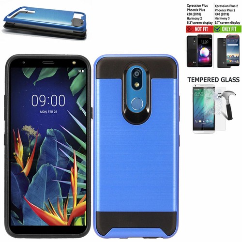Phone Case For LG Xpression Plus / LG K40 Case Brush Dual-Layered Cover - Picture 10 of 16
