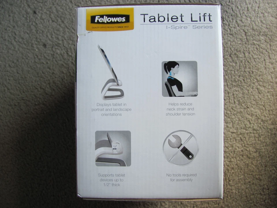 Fellowes I-Spire Series Tablet Lift CRC93113 Supports Tablet up to 1/2 " Thick - Image 2 of 4
