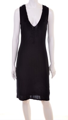 NWT KENNETH COLE SOFT RAYON LOW CUT KNEE LENGTH DATE NIGHT LITTLE BLACK DRESS S
