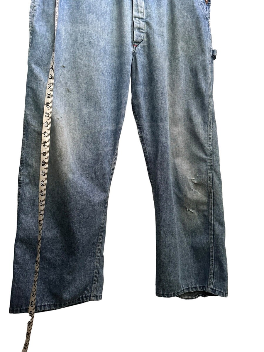 Vintage JCPenney Big Mac Overalls Mens 2X-Large Blue
