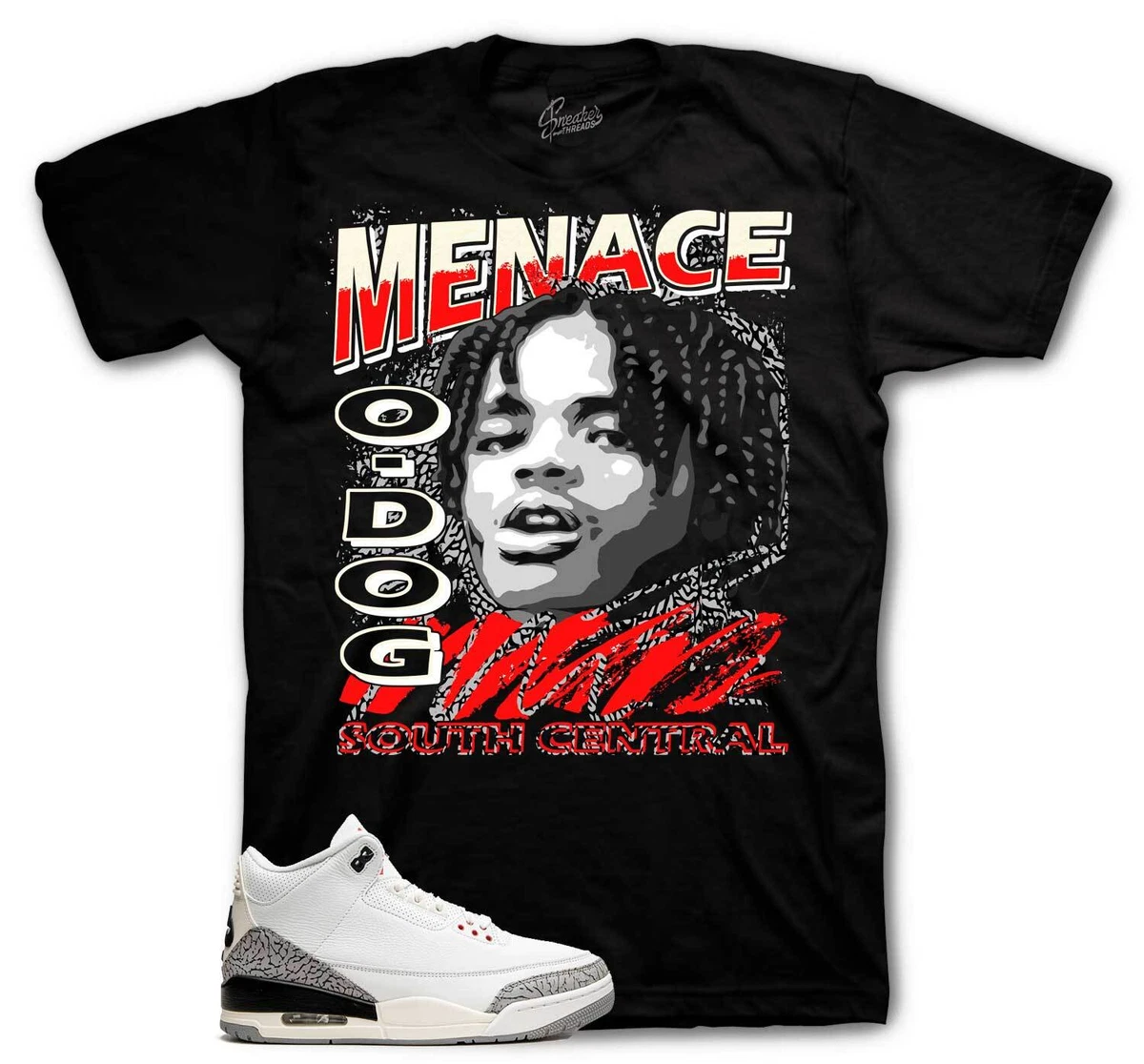Shirt Match Jordan 3 White Cement Reimagined Nineties Tee