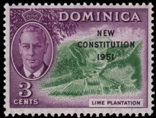 DOMINICA 137 (SG135) - King George VI "New Constitution" (pb14961)