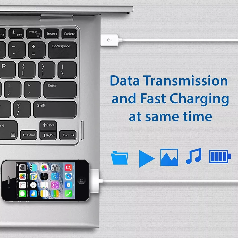 Genuine Charging Cable Charger Lead for Apple iPhone 4,4S,3GS,iPod,iPad2&1 OEM - Image 4 of 4