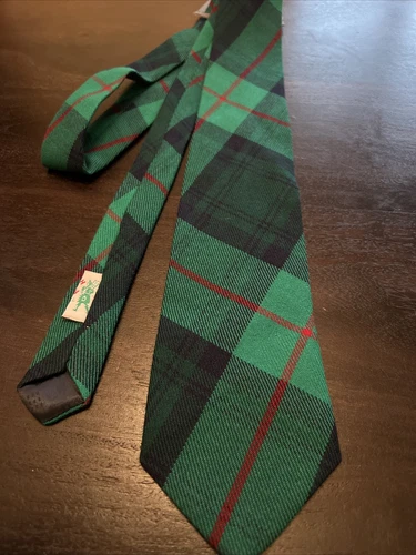 MOD Cranston By Scottish Madern  Tartan Tie Scottish Plaid 100% Woo