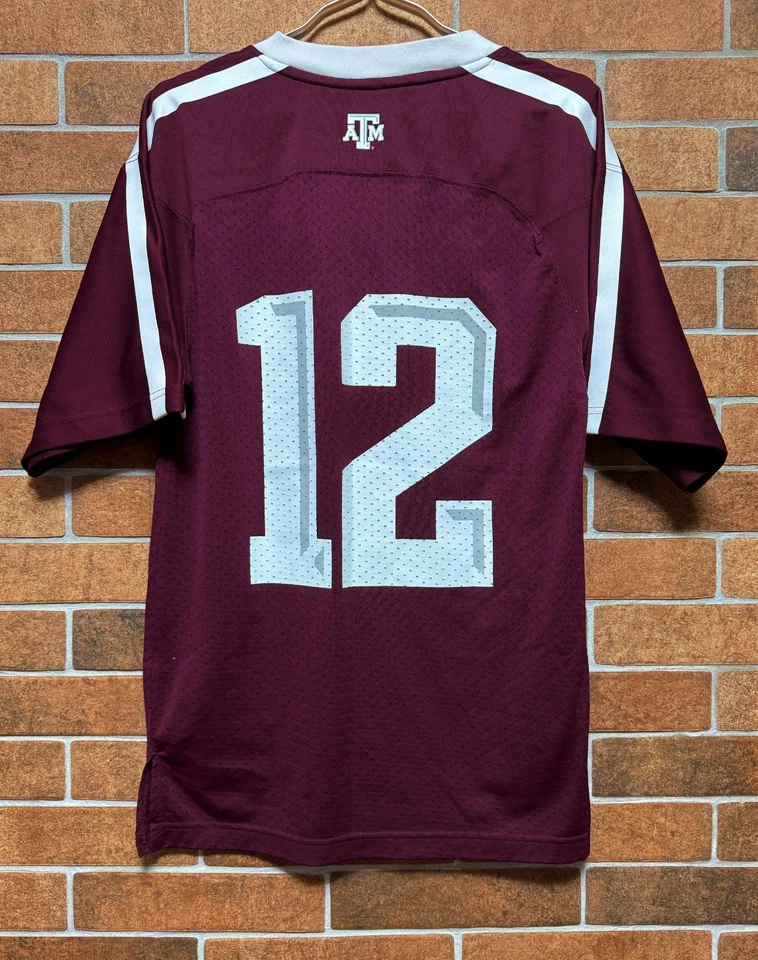 CAMISETA DE FÚTBOL ADIDAS TEXAS A&M AGGIES UNIVERSITY SEC #12 2012 NCAA TALLA S Foto 4 de 4