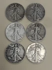 $3 Face Value 90% Silver Walking Liberty Half Dollars 50C 1942 - 1947 2.17 ASW