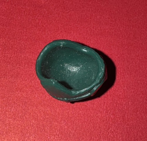 Vintage GI Joe 1984 Battle Gear Accessory Pack #2 Green Airborne Helmet - Picture 3 of 3