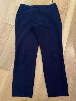 Navy Straight Leg Trousers Size 14 By Dunnes Stores ( 3133)