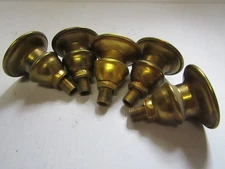 lot of 5 brass chandelier cups