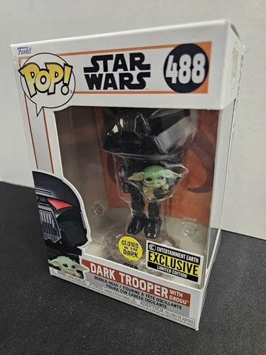 Funko POP! Vinyl: Star Wars - Dark Trooper with Grogu #488