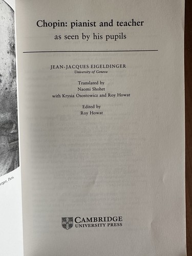 Chopin - Pianist and Teacher : As Seen by His Pupils by Jean-Jacques Eigeldinger - Picture 4 of 11
