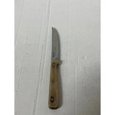 Ekco Eterna Steak Knife Wood Handle Serrated Blade Japan Made Kitchen Utensil