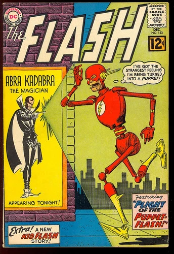 The Flash #133 Nice Unrestored Silver Age Superhero Vintage DC Comic 1962 VG