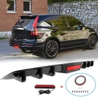 For Honda CR V CRV Rear Bumper Diffuser Lip Spoiler Splitter w/ Led Brake Light