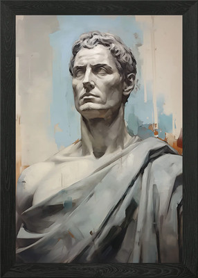 Julius Caesar Oil Portrait Framed Wall Art Poster Canvas Print Picture