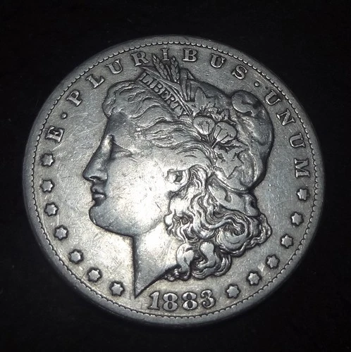 1883-CC Morgan Silver Dollar - Choice VF+ details from the Carson City Mint