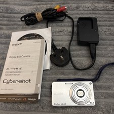 Sony Cybershot DSC-W350 Digital Camera 14.1MP charger &  8mb card read descrip.