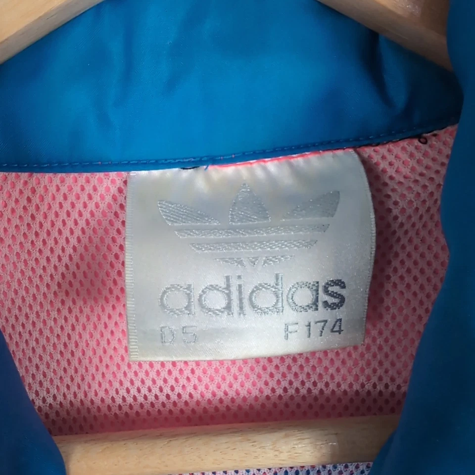 Vintage Adidas 1990's Original Neon Retro Track Jacket Men's Size Large - image 2 of 4