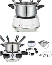 Appareil à fondue électrique 2L 8 Personnes Plateau tournant avec coupelles à sa