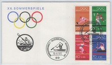 Bund H-Blatt 22 Ersttagsbrief / FDC Olympiade M&uuml;nchen 1972 ESST AUGSBURG 306