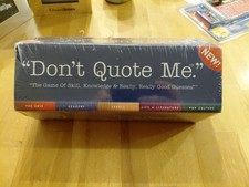 NEW  "Don't Quote Me" Sealed Board Game 