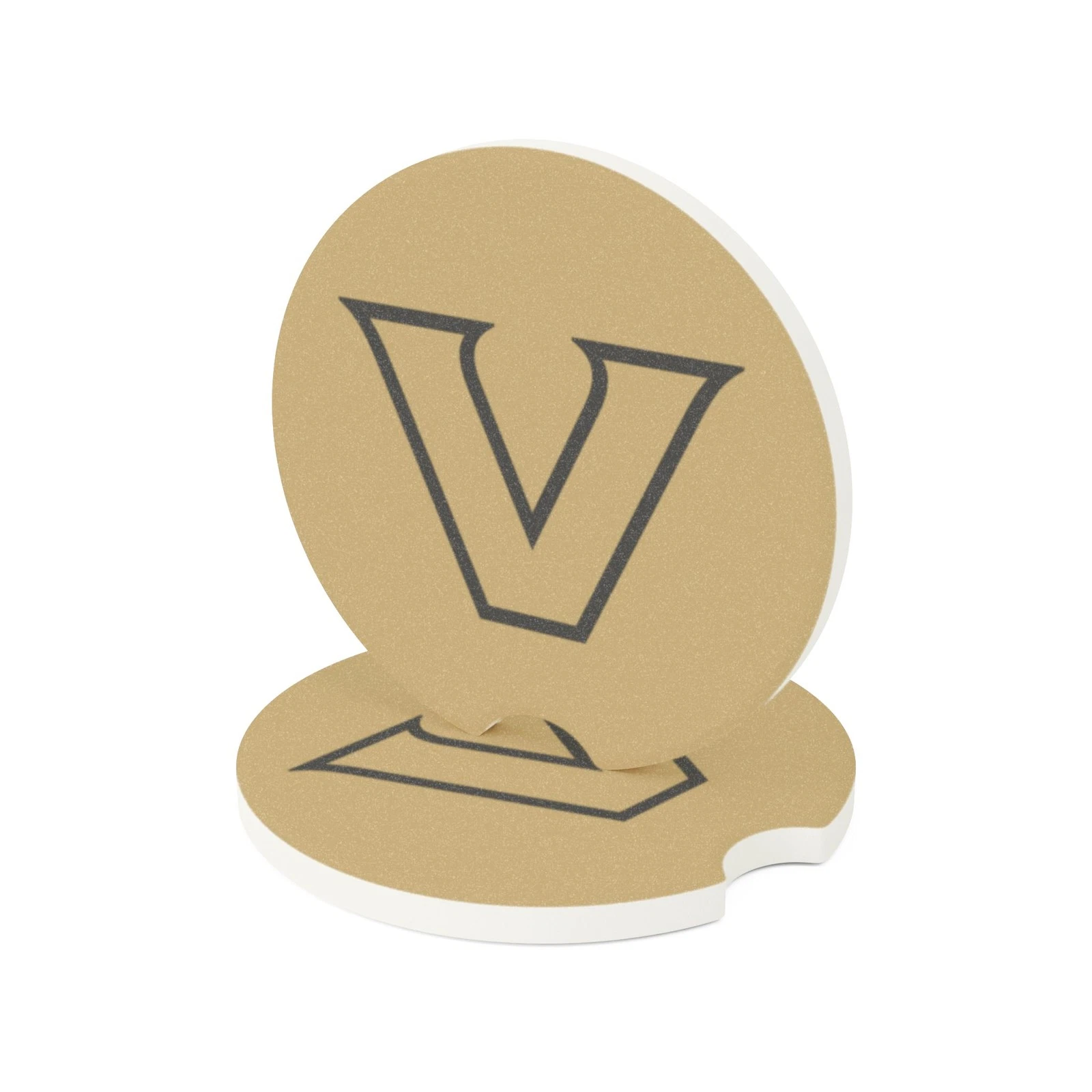 Vanderbilt Commodores Soapstone Car Coaster – NCAA Cup Holder Insert for Car