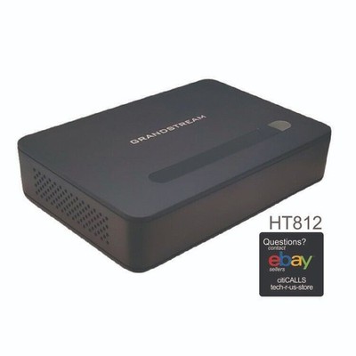 Grandstream GS-HT812 Gigabit Analog Telephone Adapter 2 FXS Port 2