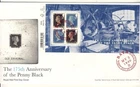 GB 2015 PENNY BLACK SHEET FDC