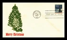 US COVER CHRISTMAS TREE AND WHITE HOUSE FDC SCOTT 1240 THERMOGRAPHED CACHET