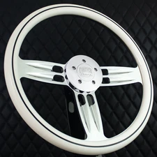 Forever Sharp 18" Steering Wheel Big Rig White Kenworth & Peterbilt 2014+ T03