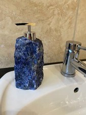 High Quality Sodalite Quartz Blue Crystal Gemstone Soap Dispenser H18xW10.5cm
