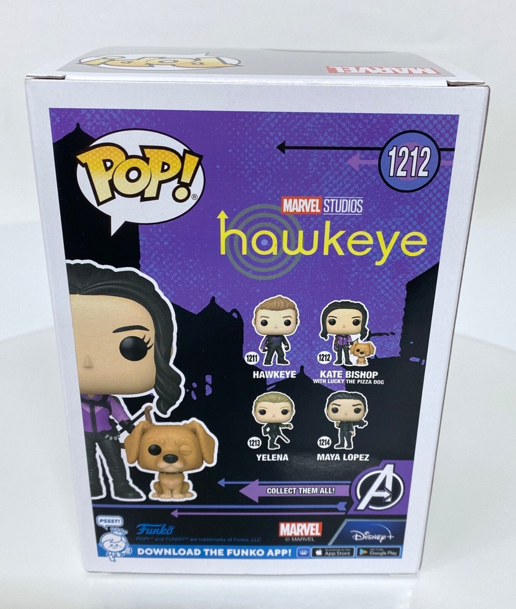 Funko Pop! Marvel Hawkeye KATE BISHOP with Lucky the Pizza Dog