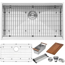 Ruvati 30-inch Workstation Undermount Gauge Kitchen Sink- RVH8310 2812 
