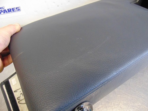 BMW E60 Armrest 04-10 Middle rear Black leather Cup Holders Storage - Picture 7 of 11