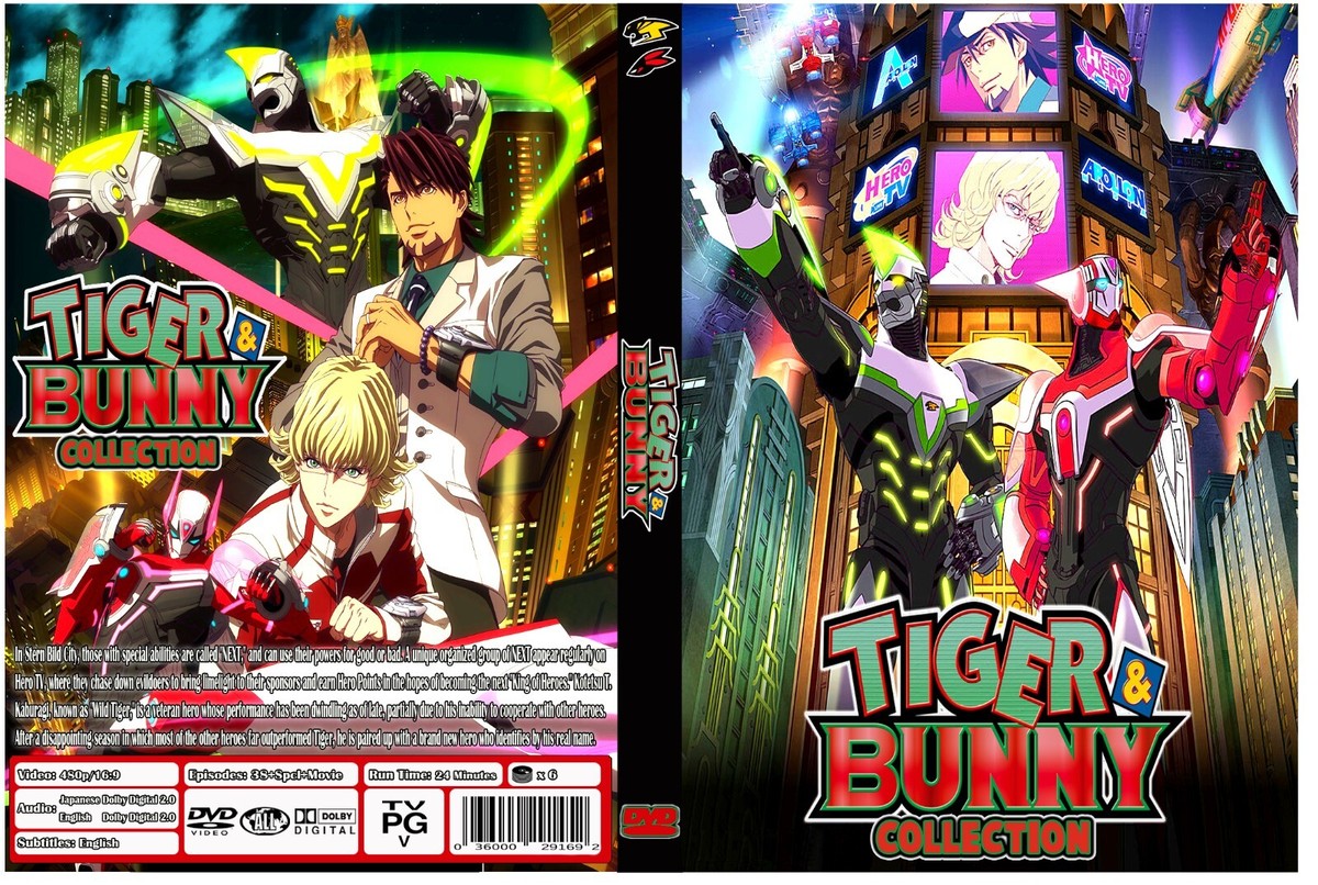 Tiger & Bunny Anime Series Collection Season 1-2 + Special +