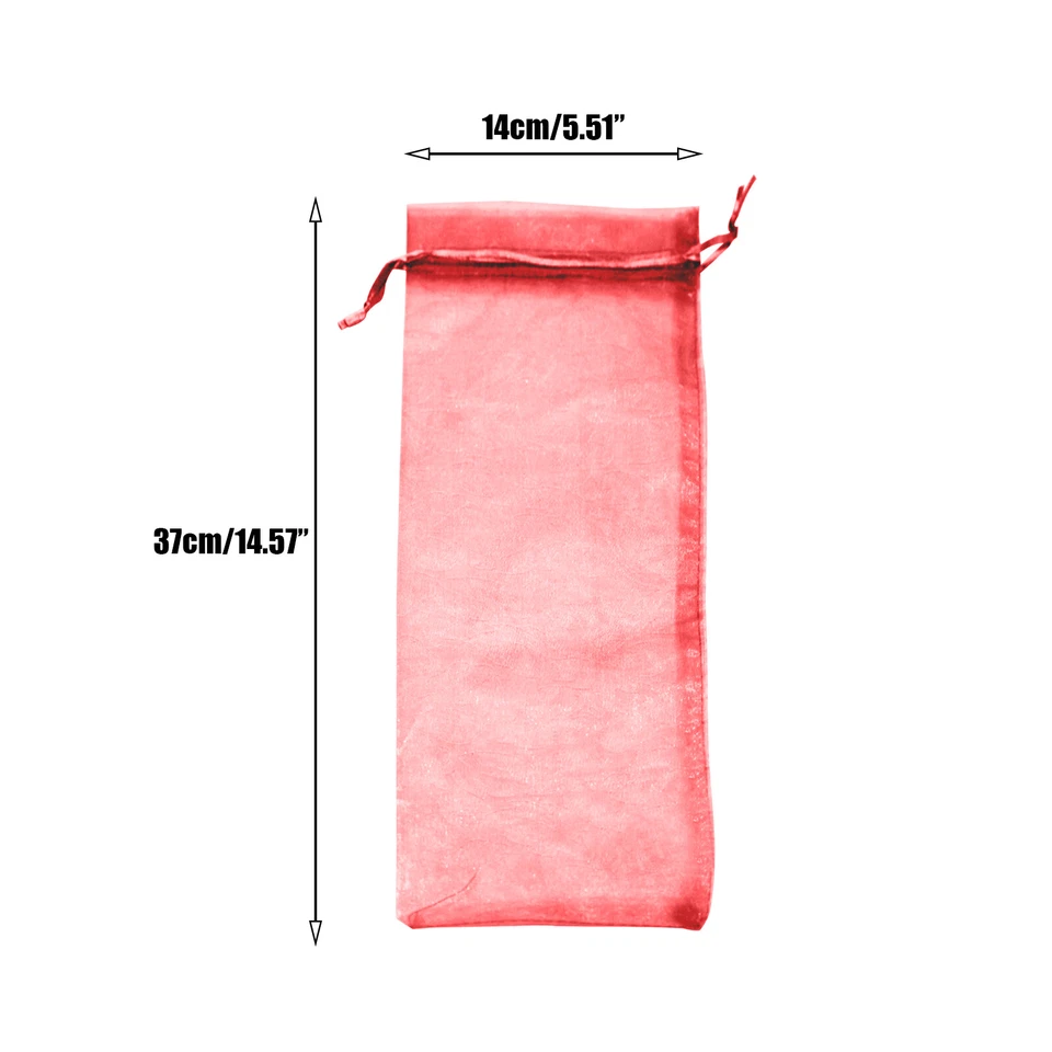 30 Pack Organza Wine Bottle Gift Bags w/ Drawstring For Wedding Party Favour New - Image 3 of 4