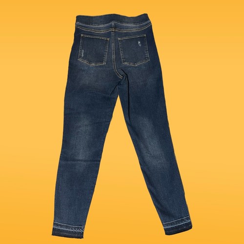 Spanx Jeans Womens Size Medium Distressed Skinny Medium Wash Pull On - Picture 6 of 8