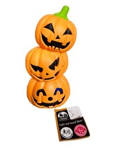 Halloween LED Lights Motion Activated Pumpkins Makes Sounds 9 Inches