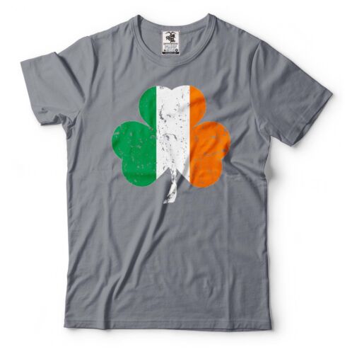 Irish Clover Shamrock T-Shirt Ireland Patriotic Flag T Shirt Saint Patricks Tee - Picture 6 of 8