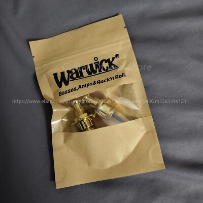 Warwick strap button lock  electric guitar bass screw Tail Nail Satin Golden