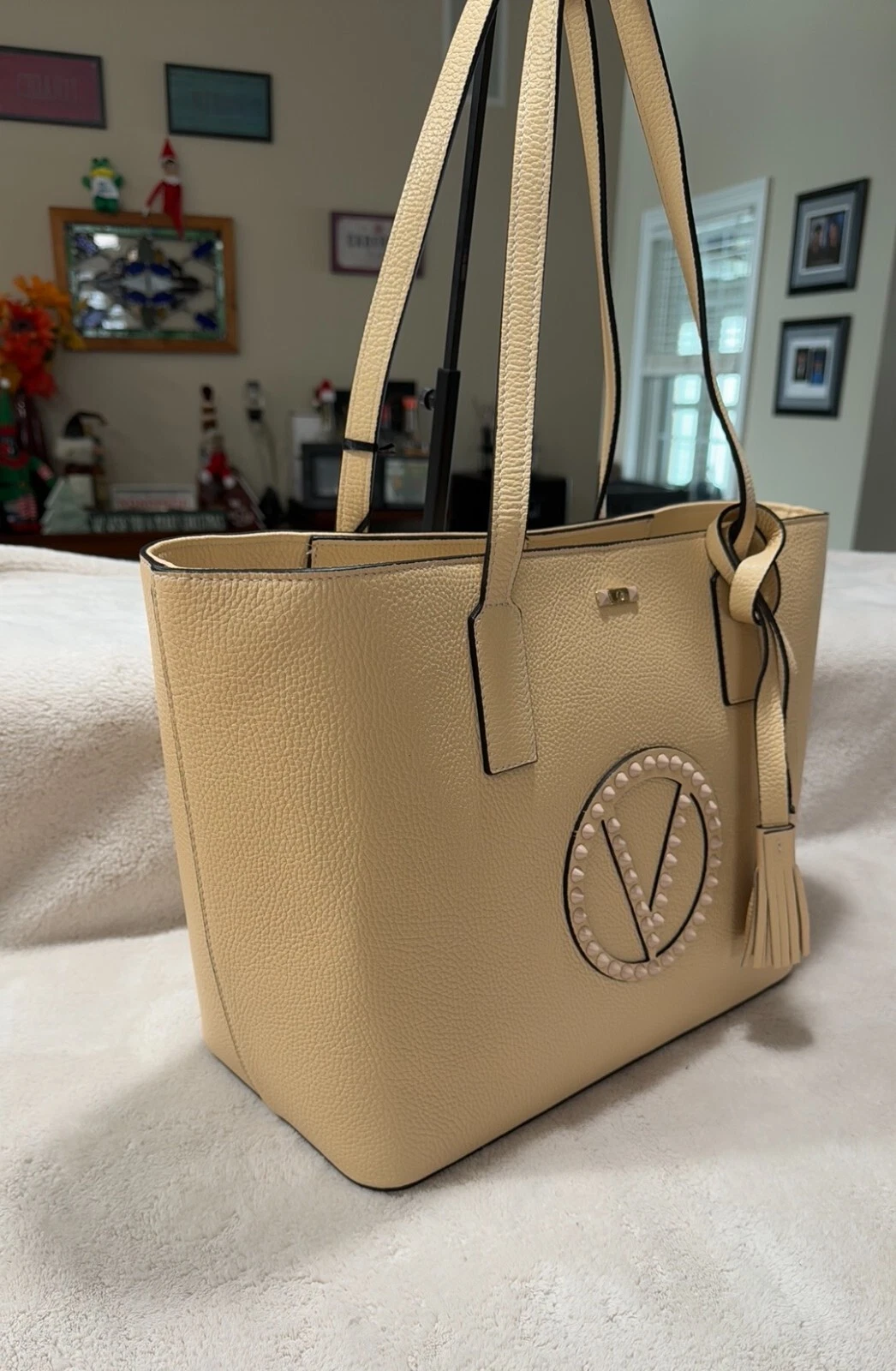 BORSA A TRACOLLA DONNA NUOVA CON ETICHETTE VALENTINO By Mario Valentino SOHO ROCK LOGO TOTE BAG